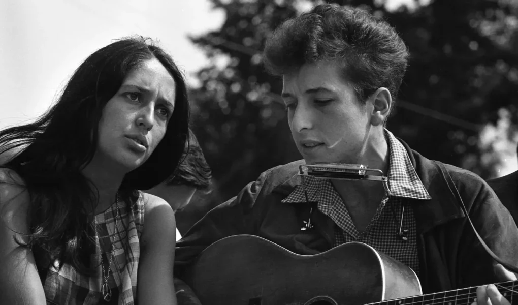 Bob Dylan and Joan Baez